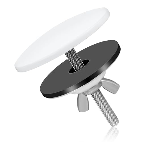 Küchenspülenlochabdeckung, Zinklegierung Edelstahl Küchenspülenstöpsel Verschlussdeckel Spülbeckenstöpsel Spülbeckenlochabdeckung für Küchenspüle (Weiß) von XIHIRCD