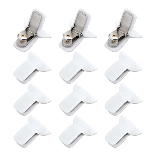 XIHIRCD 12stk Bettdeckenbezug-Clips, Hochelastische mit Knöpfen Gepolsterte Bettdeckenklammern zum Halten der Bettdecke Verhindern Das Verrutschen der Steppdecke Bettdeckenklammern Bettzubehör von XIHIRCD