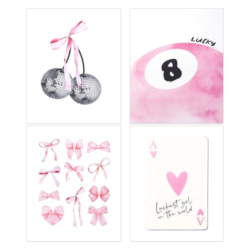 XIHIRCD 4 Stück Zimmer Poster Aesthetic, 25 x 20 cm Ungerahmte Wanddrucke 4 Stile Wandposter mit Rosa Motiv Adrette Wandkunstdrucke Ästhetische Wanddekorationsposter für Mädchenwohnheim XIHIRCD 4 Stück Zimmer Poster Aesthetic, 25 x 20 cm Ungerahmte Wanddrucke 4 Stile Wandposter mit Rosa Motiv Adrette Wandkunstdrucke Ästhetische Wanddekorationsposter für Mädchenwohnheim von XIHIRCD