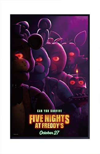 Kerry Dober Anime Cartoon Five Nights at Freddy's 2023 Filmposter, coole Wanddekoration, Kunstdruck, Poster für Zimmer, ästhetisch – mattes Leinwand-Poster, rahmenloses Geschenk, 28 x 43 cm von XIHOO