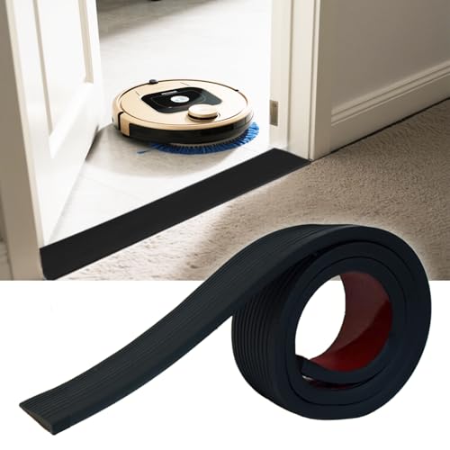 Rampe Saugroboter Türschwellenrampe Selbstklebende Rampe Türschwelle 90x5x1cm Staubsauger Roboter Rampe PVC Türschwellenrampen für Türschwellen von XIINGYAAN