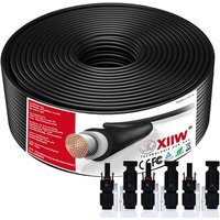 Xiiw - 4mm² Schwarz 10m Solarkabel Solar Verlängerungskabel mit 4x 30A Solarstecker Photovoltaik Solarkabel Verlängerung IP67 Wasserdichter Rot für Xiiw - 4mm² Schwarz 10m Solarkabel Solar Verlängerungskabel mit 4x 30A Solarstecker Photovoltaik Solarkabel Verlängerung IP67 Wasserdichter Rot für von XIIW