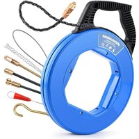 Kabeleinziehhilfe 50m, 4,5mm, Einziehspirale inkl. 7 Adapter, Einziehhilfe für Leerrohre, Einziehfeder für Leerrohr, Zugdraht, Kabelzieher für Kabel Kabeleinziehhilfe 50m, 4,5mm, Einziehspirale inkl. 7 Adapter, Einziehhilfe für Leerrohre, Einziehfeder für Leerrohr, Zugdraht, Kabelzieher für Kabel von XIIW