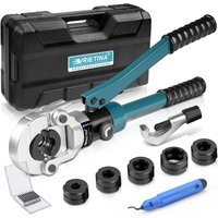 Profi Presszange Kupferrohr V-Kontur mit Rohrabschneider und Entgrater, Handpresszange Kupferrohr Presszange Verbundrohr mit V12 V15 V18 V22 V28 für Profi Presszange Kupferrohr V-Kontur mit Rohrabschneider und Entgrater, Handpresszange Kupferrohr Presszange Verbundrohr mit V12 V15 V18 V22 V28 für von XIIW