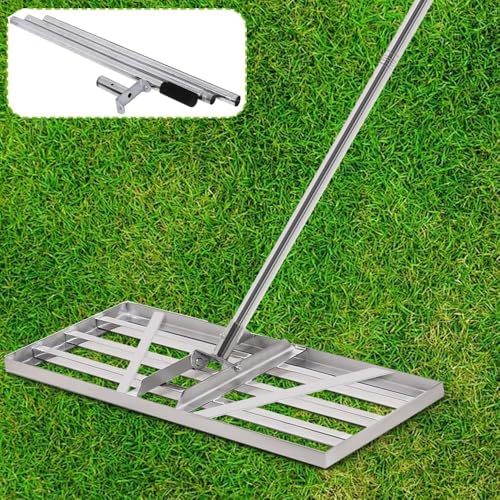 XXL Rakel Rechen 85*35cm | 2m Einstellbare Griff | Rase Rakel Sanden Topdressing Flächen Lawn Leveler Garten Nivellierrechen Flächenebner Rasenrechen Rasenschieber Levelingrake für Hof Garten Golf XXL Rakel Rechen 85*35cm | 2m Einstellbare Griff | Rase Rakel Sanden Topdressing Flächen Lawn Leveler Garten Nivellierrechen Flächenebner Rasenrechen Rasenschieber Levelingrake für Hof Garten Golf von XIIW