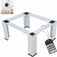 Waschmaschinen Sockel, Waschmaschinen Untergestell 64 x 54.5 x 32 (LxBxH), Waschmaschine Unterschrank Trockner Sockel aus Stahl Stabiler Rutschfesten von XIIW