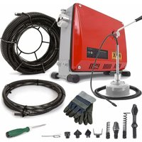 Xiiw - 500W 450U/min Elektrische Rohrreinigungsmaschine für Ø30-100mm Rohrleitungen Rohrreinigungsspirale Ø10mm 5M, 16mm 21M Spiralen, von XIIW