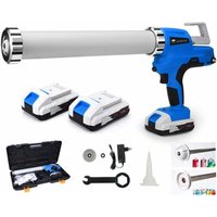 Xiiw - Akku Kartuschenpresse mit 2x 2Ah 21V Li-Ion-Akku, Silikonspritze Kartuschenpistole Katuschenspritze Auspresspistole led 6500N, 6-stufig von XIIW