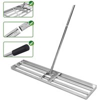 Xiiw - Rasen-Nivellierrechen 120x25cm Edelstahl Leveling Rake Flächenebner Gras Erde Kunstrasen Kompost Topdressing Golf von XIIW