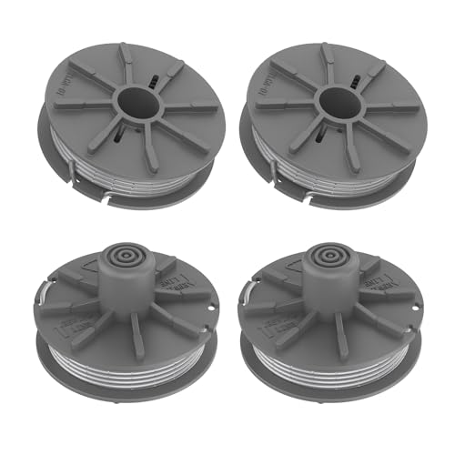 XIJIANG 4pcs Rasentrimmer Ersatzspule,Φ1,65mm 6,1m 5307-20 Art Ersatz Autofeed Spule Linie, Nylon Spulen für Gardena EasyCut ComfortCut PowerCut SmallCut Rasentrimmer von XIJIANG