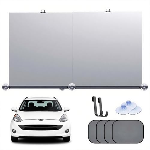 XILANSHMAO „Automatisch einziehbarer Auto-Sonnenschutz, UV- und Hitzeschutz für die Windschutzscheibe, Faltbarer Sonnenschutz mit Saugnapf für Verschiedene Automodelle, einfache Installation Type B von XILANSHMAO