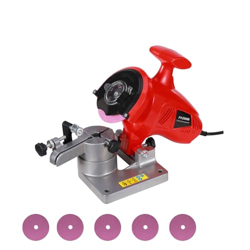 XILANSHMAO 250W Elektrischer Kettenschärfer, tragbare Tischschleifmaschine Kettenschärfer 110V/220V, professioneller Kettenschleifer für 11,5–22 Zoll Ketten A5 von XILANSHMAO