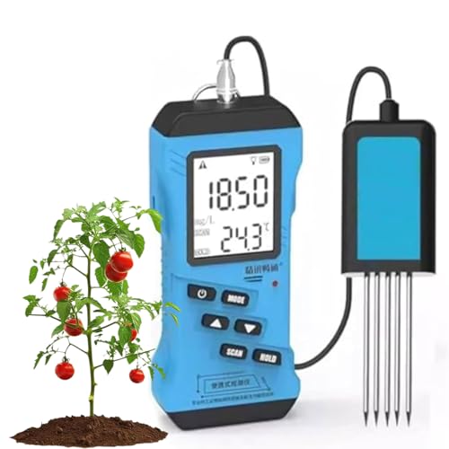 XILANSHMAO 7-in-1 Bodentester PH NPK Feuchtigkeit Licht Temperatur, Bodenfruchtbarkeitsanalysator für Garten und Landwirtschaft von XILANSHMAO