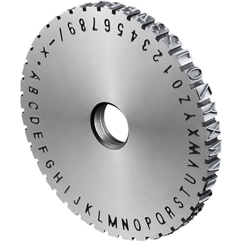 XILANSHMAO Manuelle Stahl-Zeichenrad zum Markieren, Codewortplatte für Namensschilder und Metalletiketten, Normzeichen 2-6 mm, Vertiefte Zeichen 3-6 mm, Zubehör für Schriftprägung A 2mm XILANSHMAO Manuelle Stahl-Zeichenrad zum Markieren, Codewortplatte für Namensschilder und Metalletiketten, Normzeichen 2-6 mm, Vertiefte Zeichen 3-6 mm, Zubehör für Schriftprägung A 2mm von XILANSHMAO
