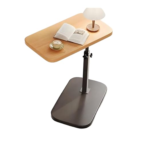 XILANSHMAO Verstellbarer Kleiner Beistelltisch für Sofa mit Hebeplatte und 360 Grad drehbarem Tablett platzsparender Sofatisch Beistelltisch für Wohnzimmer Schlafzimmer Wohnung Büro Type E von XILANSHMAO