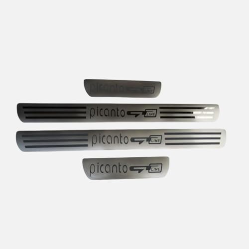 XILUOWUDI 4 Stück Auto Einstiegsleisten Schutz, Edelstahl Material Türschweller Aufkleber für Kia Picanto GT Line 2015-2025, Schutzstreifen Anti-Kratz Autotür Zubehör XILUOWUDI 4 Stück Auto Einstiegsleisten Schutz, Edelstahl Material Türschweller Aufkleber für Kia Picanto GT Line 2015-2025, Schutzstreifen Anti-Kratz Autotür Zubehör von XILUOWUDI