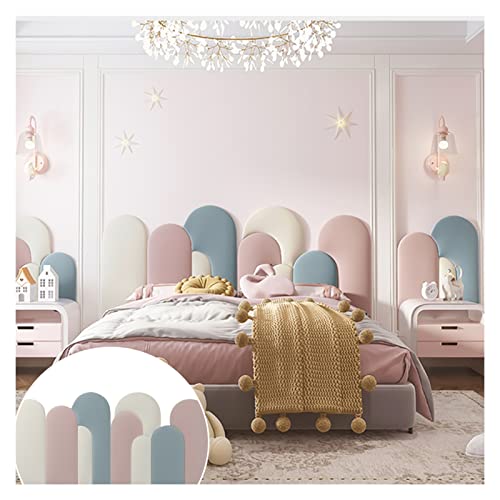 XILYZMO Anti-Kollision Soft Cushion Tapete, Wandbefestigtes Gepolstertes Kopfteil, Peel and Stick Gepolstert, Für Wandverkleidung Bett Kopfteile (Farbe : Rosa, Größe : 93x200cm) von XILYZMO