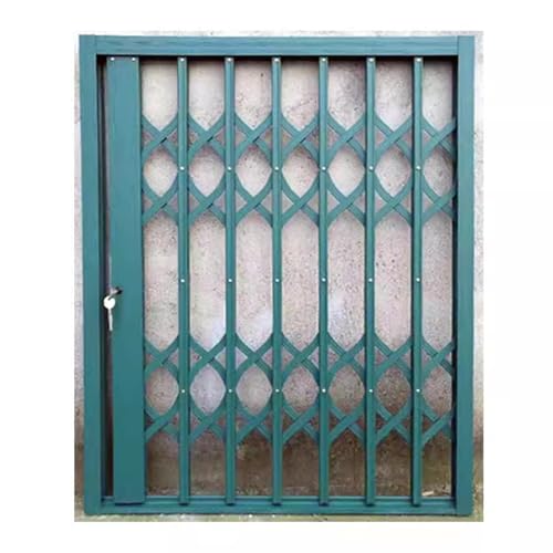 XILYZMO Faltbare Außen- Push-Pull- Fenster- Sicherheitsgitter, Stop-and-Go Mit Diebstahlsicherung Zäune, Aluminiumlegierung Fensternetz Schiebetor Für Hotels Apartments(155x145cm) von XILYZMO