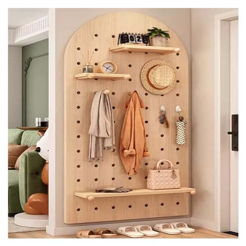 XILYZMO Pegboard Lochwand, Holz Stecktafel Kombination Wand Organizer-Set, Wandhalterung Steckbrett Teiler, Handwerk Veranstalter Steckbrett Anzeige Für Schlafzimmer Studie (Farbe : Braun, Größe : 6 XILYZMO Pegboard Lochwand, Holz Stecktafel Kombination Wand Organizer-Set, Wandhalterung Steckbrett Teiler, Handwerk Veranstalter Steckbrett Anzeige Für Schlafzimmer Studie (Farbe : Braun, Größe : 6 von XILYZMO