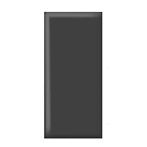 XILYZMO Stoßfeste Weiche Wandkissen, 3D-Wandpaneele, Selbstklebende wasserdichte Dekorative Wandpaneele, Leder Umwickelt Dekorative Wandverkleidungen Zimmer Kopfteil (Farbe : Schwarz, Größe : 20x50x von XILYZMO