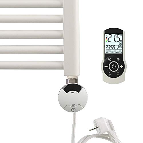 Heizstab Heizpatrone Badheizkörper Heizelement XIMAX Typ 4 Weiss 300W Raumthermostat programmierbar inkl. Fernbedienung von XIMAX