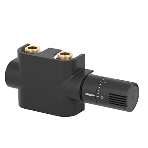 Mittenanschluss Garnitur Heizkörper Schwarz Multiblock-Set inkl. Thermostatkopf und Blende Mittenanschluss Garnitur Heizkörper Schwarz Multiblock-Set inkl. Thermostatkopf und Blende von XIMAX