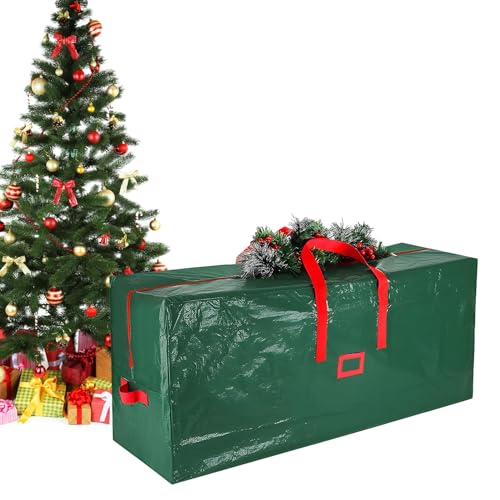 XIMEY Aufbewahrungstasche Weihnachtsbaum 180cm, grün Tannenbaum Tasche, Christmas Tree Storage Bag, wasserdichtes Weihnachtsbaum hülle, Aufbewahrungssack Weihnachtsbaum, Rechteck-120x33x50cm von XIMEY