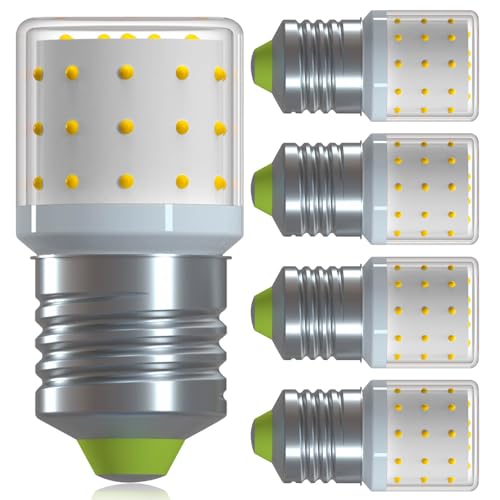XIMNCHNI E27 LED Lampe Warmweiß, 6W 806LM Edison LED Glühbirne E27 Ersatz 60W Halogenlampe Energiesparlampe Kleine Klar Hell AC100-265V Nicht Dimmbar Leuchtmittel für Schlafzimmer Wohnzimmer,5er-Pack von XIMNCHNI