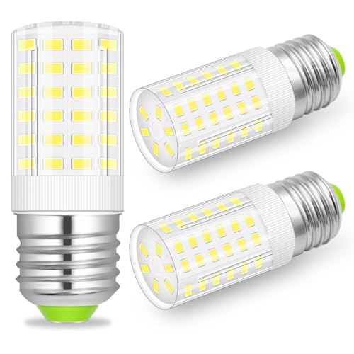 E27 LED Mais Glühbirnen,7W E27 Led Birnen 1000LM ersatz 70W Glühlampe, Warmweiß 3000K Energiesparlampe E27 LED Lampe Maiskolben Kleine Kerze Leuchtmittel Nicht Dimmbar,AC100V-265V,3er-Pack (Kaltweiß) von XIMNCHNI