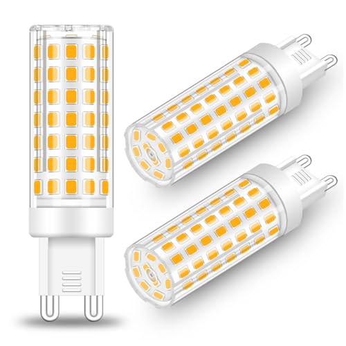 XIMNCHNI 10W G9 LED Lampe Warmweiß,G9 LED Leuchtmittel Corn Light Bulbs 3000K,10W Enegiesparende LED Glühbirne Warmweiss Ersetzt 85W 80W Halogen Lampe,AC220-240V,Nicht dimmbar,3 Pack von XIMNCHNI