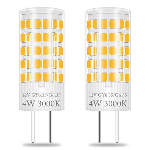 XIMNCHNI GY6.35 LED Lampe 4W Ersetzt Halogen 35W 40W 50W 12V Warmweiß 3000k Led Lampe Bi-Pin Sockel JC Typ 2-Stifte Led Glühbirnen G6.35 Ersatz für Halogen Stiftleuchte JCD LED 2er-Pack XIMNCHNI GY6.35 LED Lampe 4W Ersetzt Halogen 35W 40W 50W 12V Warmweiß 3000k Led Lampe Bi-Pin Sockel JC Typ 2-Stifte Led Glühbirnen G6.35 Ersatz für Halogen Stiftleuchte JCD LED 2er-Pack von XIMNCHNI
