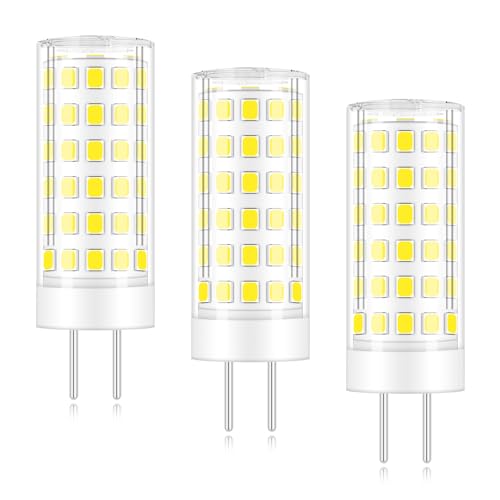 XIMNCHNI GY6.35 LED Lampe 6W Ersetzt Halogen 60W 50W 40W 12V Kaltweiß 6000K Led Lampe Bi-Pin Sockel JC Typ 2-Stifte Led Glühbirnen G6.35 Ersatz für Halogen Stiftleuchte JCD 3er-Pack von XIMNCHNI