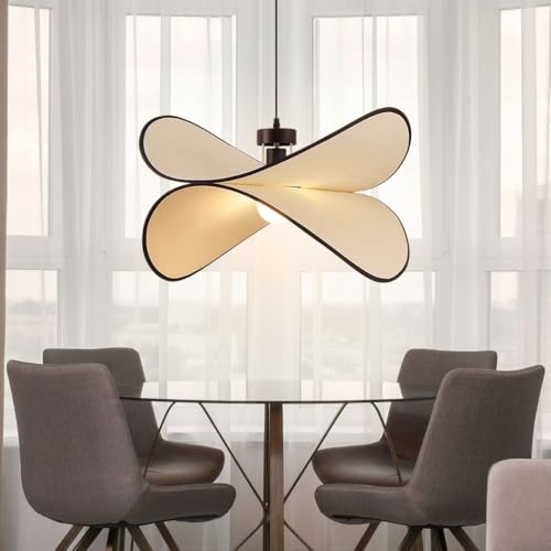 XIN'S Moderner Kronleuchter Runder Stoff Kronleuchter Goldener Stoff Dekorativer Kronleuchter E27 Höhenverstellbar Geeignet Für Wohnzimmer Schlafzimmer Esszimmer (Glühbirne Nicht Enthalten)(60cm) von XIN'S