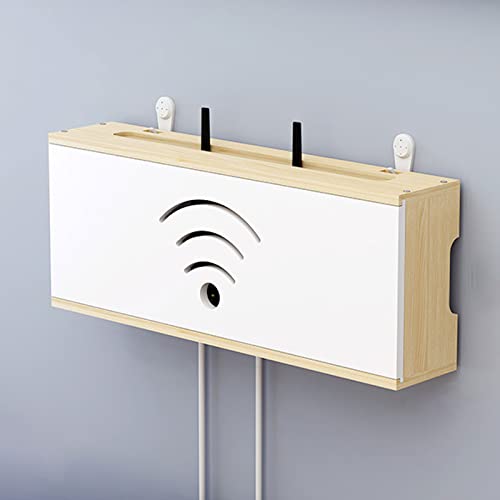 XINBALOVE WiFi Router Aufbewahrungsbox Router Verstecken Wandregal Massivholz Netzteil Licht Cat Plug Row Hub Board Finishing Aufbewahrungsbox- White||40cm XINBALOVE WiFi Router Aufbewahrungsbox Router Verstecken Wandregal Massivholz Netzteil Licht Cat Plug Row Hub Board Finishing Aufbewahrungsbox- White||40cm von XINBALOVE