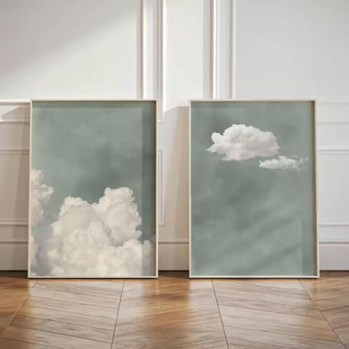 2pcs/set Sage Green Cloud Sky Abstract Canvas Prints Posters Modern Minimalist Art Prints Home Decor Wall Art Paintings 60x80cmx2 Frameless 2pcs/set Sage Green Cloud Sky Abstract Canvas Prints Posters Modern Minimalist Art Prints Home Decor Wall Art Paintings 60x80cmx2 Frameless von XINBAO