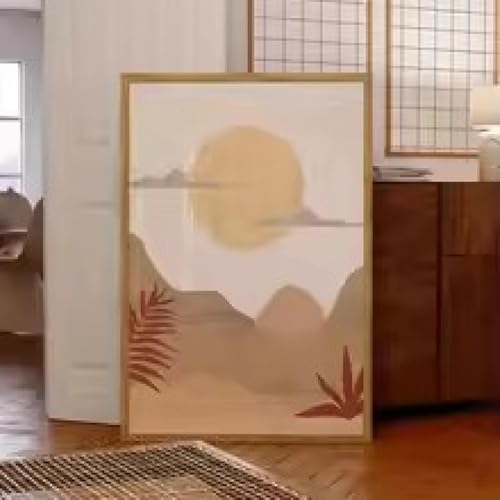 Moderne böhmische Sonnenuntergangslandschaft, Wolkenblatt-Kunstdrucke, Leinwand-Wandmalerei, Poster, Bilder für Wohnzimmer, Heimdekoration, 40 x 60 cm, rahmenlos Moderne böhmische Sonnenuntergangslandschaft, Wolkenblatt-Kunstdrucke, Leinwand-Wandmalerei, Poster, Bilder für Wohnzimmer, Heimdekoration, 40 x 60 cm, rahmenlos von XINBAO