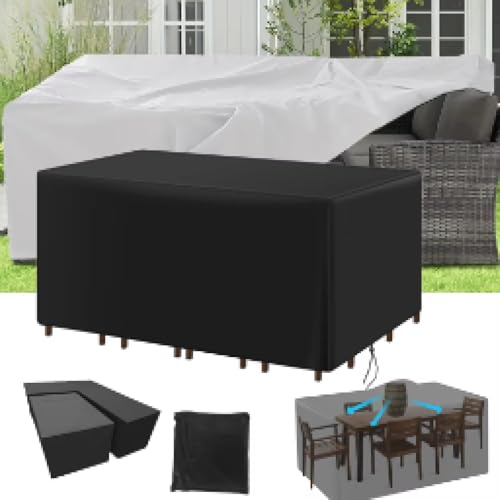 XINBAO Multi Größe Schutzhülle Gartenmöbel Wasserdicht,160x70x90cm(LxWxH) Abdeckplane Loungemöbel Möbel Sets Sitzgruppe Gartentisch Schutzhülle Rechteckig von XINBAO