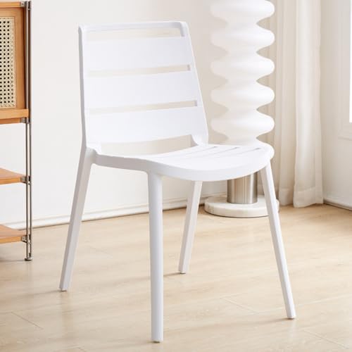 Moderne stapelbare Esszimmerstühle mit ergonomischem Design, mehrere Farben erhältlich, Weiß Moderne stapelbare Esszimmerstühle mit ergonomischem Design, mehrere Farben erhältlich, Weiß von XINCHANG