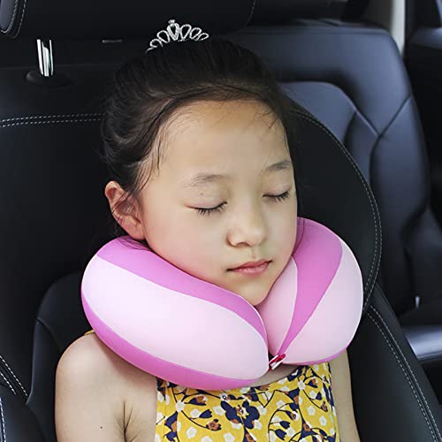 Nackenkissen Kinder Travel Neck Pillow Baby Nackenstützkissen Weich Nackenhörnchen Waschbar Nackenpolster Kindersitz Reisekissen Autositz Schlafkissen Ergonomisch Nackenstütze Kinderwagen Reise Haus von XINCHI