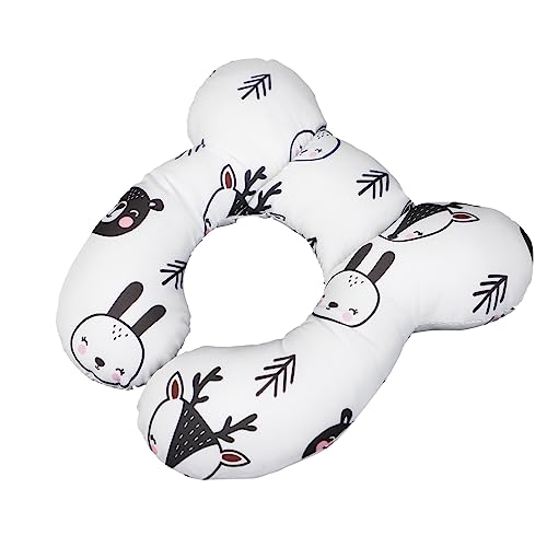 Nackenkissen Baby Reisekissen Kinderwagen Nackenstützkissen Ergonomisch Nackenstütze Weich Nackenpolster Babybett Stützfunktion Nackenhörnchen Kindersitz Schlafkissen Neugeborene Travel Neck Pillow von XINCHI