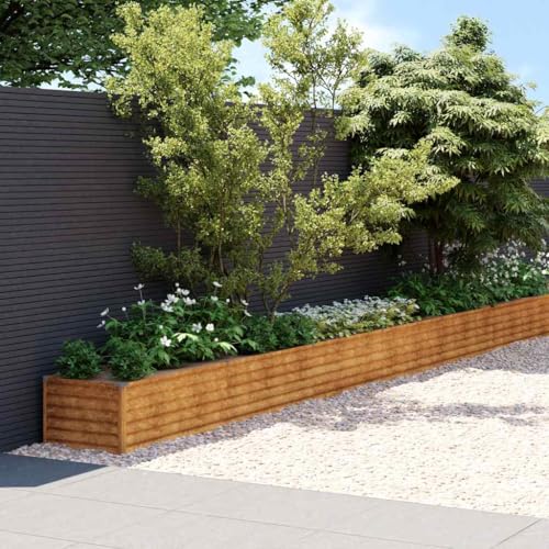Hochbeet, pflanztrog blumenkasten Balkon gemüsebeet hochbeet Garten Geeignet für Garten Balkon Hof terrasse 1152x50x36 cm Cortenstahl Hochbeet, pflanztrog blumenkasten Balkon gemüsebeet hochbeet Garten Geeignet für Garten Balkon Hof terrasse 1152x50x36 cm Cortenstahl von XINCXIN