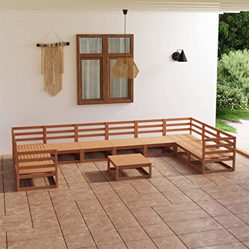 XINCXIN 11-TLG. Garten-Lounge-Set, Gartenmöbel Set Garten Möbel Terassenmöbel Außen Outdoor Furniture Geeignet für Deck Balkon Teich Hinterhof Massivholz Kiefer XINCXIN 11-TLG. Garten-Lounge-Set, Gartenmöbel Set Garten Möbel Terassenmöbel Außen Outdoor Furniture Geeignet für Deck Balkon Teich Hinterhof Massivholz Kiefer von XINCXIN