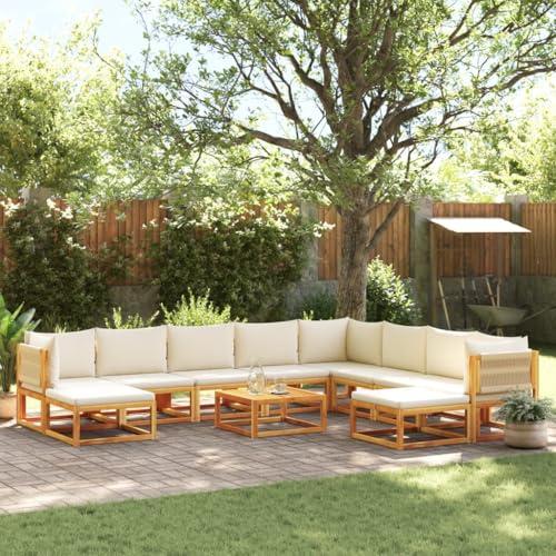 XINCXIN 11-TLG. Garten-Sofagarnitur, Balkon Bank möbel balkonmöbel gartensofa Outdoor Sofa Geeignet für Balcony Porch Balkonm Patio mit Kissen Massivholz Akazie XINCXIN 11-TLG. Garten-Sofagarnitur, Balkon Bank möbel balkonmöbel gartensofa Outdoor Sofa Geeignet für Balcony Porch Balkonm Patio mit Kissen Massivholz Akazie von XINCXIN
