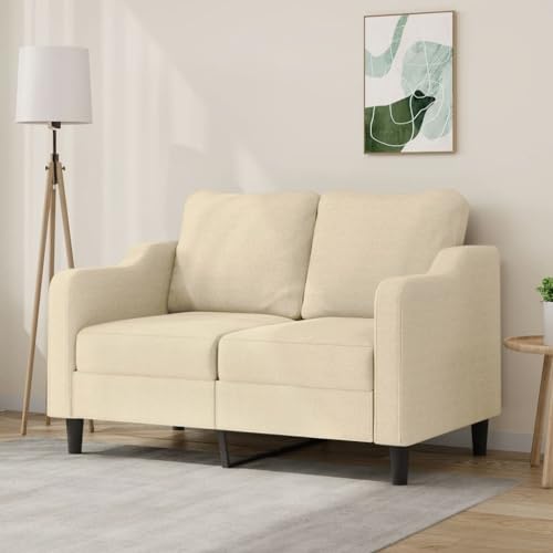 XINCXIN 2-Sitzer-Sofa, Gästesofa, Platzsparende schlafcouch, Günstig gästesofa Sofas, Wohnzimmer Sofa bodensofa, Geeignet für Living Rooms Attics Study Apartments Creme 120 cm Stoff von XINCXIN