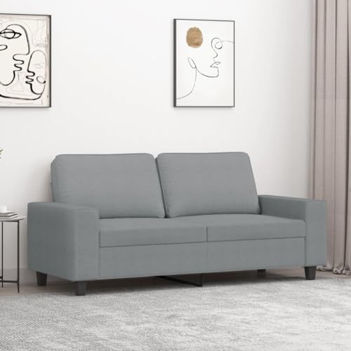 XINCXIN 2-Sitzer-Sofa, Platzsparende schlafcouch, Gästesofa, Günstig gästesofa Sofas, Wohnzimmer Sofa bodensofa, Geeignet für Apartments Bedrooms 0ffice Attics Hellgrau 140 cm Stoff von XINCXIN