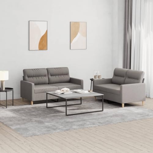 XINCXIN 2-TLG. Sofagarnitur, Platzsparende schlafcouch, Gästesofa Sofa Set, Günstig gästesofa Sofas, Wohnzimmer Sofa bodensofa, Geeignet für Living Rooms 0ffice Apartments mit Kissen Taupe Stoff XINCXIN 2-TLG. Sofagarnitur, Platzsparende schlafcouch, Gästesofa Sofa Set, Günstig gästesofa Sofas, Wohnzimmer Sofa bodensofa, Geeignet für Living Rooms 0ffice Apartments mit Kissen Taupe Stoff von XINCXIN