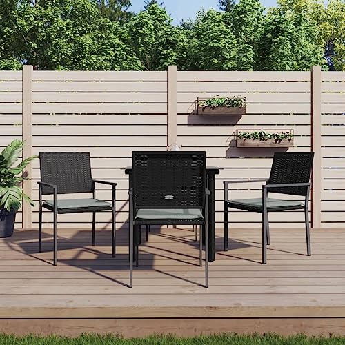 XINCXIN 5-TLG. Garten-Essgruppe, Garten Möbel Gartenmöbel Set Outdoor Furniture Terassenmöbel Außen Geeignet für Balkon Hinterhof Deck Teich mit Kissen Poly Rattan und Stahl XINCXIN 5-TLG. Garten-Essgruppe, Garten Möbel Gartenmöbel Set Outdoor Furniture Terassenmöbel Außen Geeignet für Balkon Hinterhof Deck Teich mit Kissen Poly Rattan und Stahl von XINCXIN