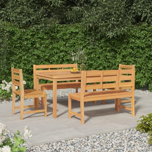 XINCXIN 5-TLG. Garten-Essgruppe, Garten Möbel Gartenmöbel Set Terassenmöbel Außen Outdoor Furniture Geeignet für Hinterhof Balkon Teich Deck Massivholz Teak XINCXIN 5-TLG. Garten-Essgruppe, Garten Möbel Gartenmöbel Set Terassenmöbel Außen Outdoor Furniture Geeignet für Hinterhof Balkon Teich Deck Massivholz Teak von XINCXIN