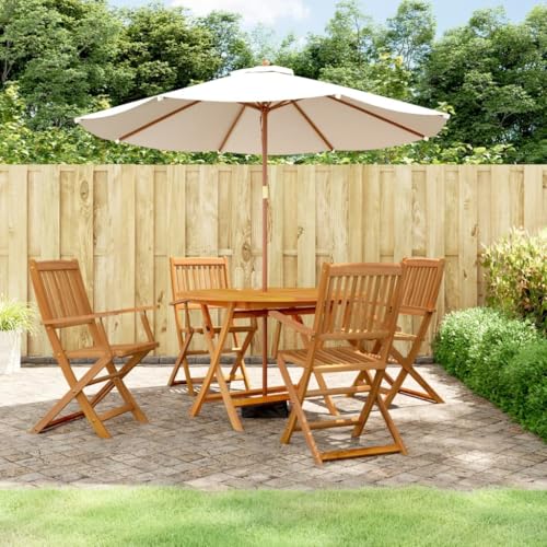 XINCXIN 5-TLG. Garten-Essgruppe, Gartenmöbel Set Garten Möbel Outdoor Furniture Terassenmöbel Außen Geeignet für Deck Teich Hinterhof Balkon Massivholz Akazie XINCXIN 5-TLG. Garten-Essgruppe, Gartenmöbel Set Garten Möbel Outdoor Furniture Terassenmöbel Außen Geeignet für Deck Teich Hinterhof Balkon Massivholz Akazie von XINCXIN