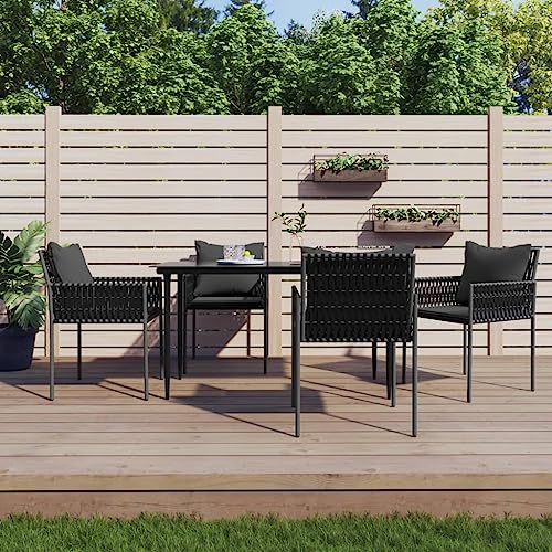 XINCXIN 5-TLG. Garten-Essgruppe, Gartenmöbel Set Outdoor Furniture Terassenmöbel Außen Garten Möbel Geeignet für Teich Balkon Hinterhof Deck mit Kissen Poly Rattan und Stahl XINCXIN 5-TLG. Garten-Essgruppe, Gartenmöbel Set Outdoor Furniture Terassenmöbel Außen Garten Möbel Geeignet für Teich Balkon Hinterhof Deck mit Kissen Poly Rattan und Stahl von XINCXIN